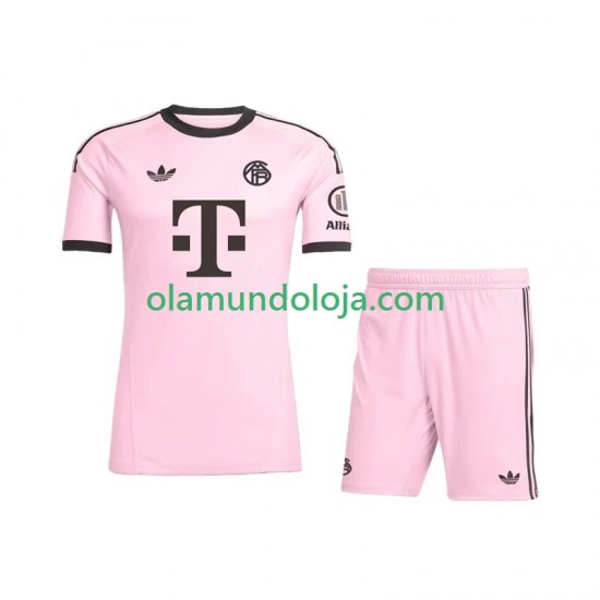 Camisola Bayern de Munique UCL Guarda-redes Criança Equipamento Terceiro 2025-2026 Manga Curta